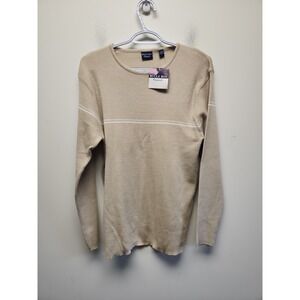 Bugle Boy Company Knit Sweater Beige New Size L